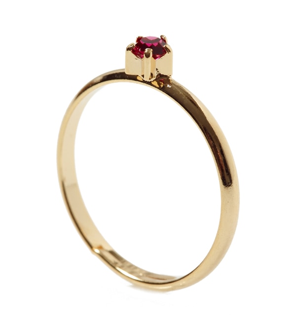 o[X XtXL[O 7 r[(BIRTH SWAROVSKI RING 7 ruby)