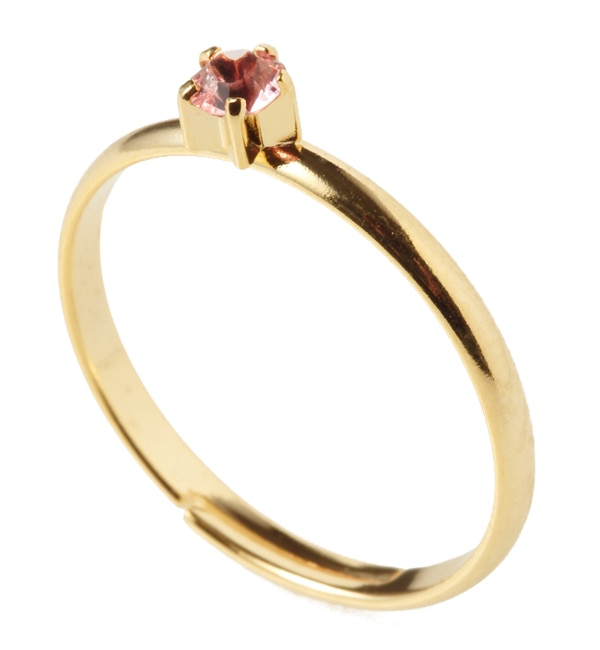 o[X XtXL[O 10 [Y(BIRTH SWAROVSKI RING 10 lt rose)