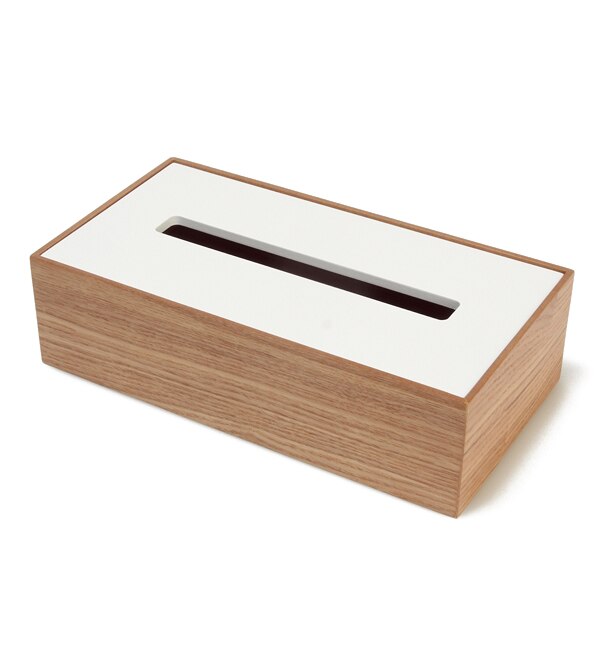 オルガン ティッシュボックス ナチュラル × ホワイト(ORGAN TISSUE BOX natural × white)
