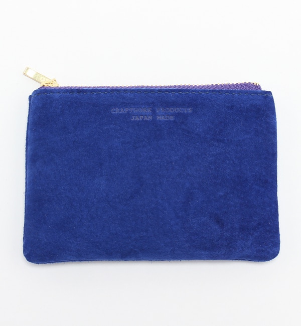 XG[h tbg|[` S u[(SUEDE FLAT POUCH S blue)