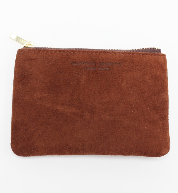 XG[h tbg|[` S uE(SUEDE FLAT POUCH S brown)