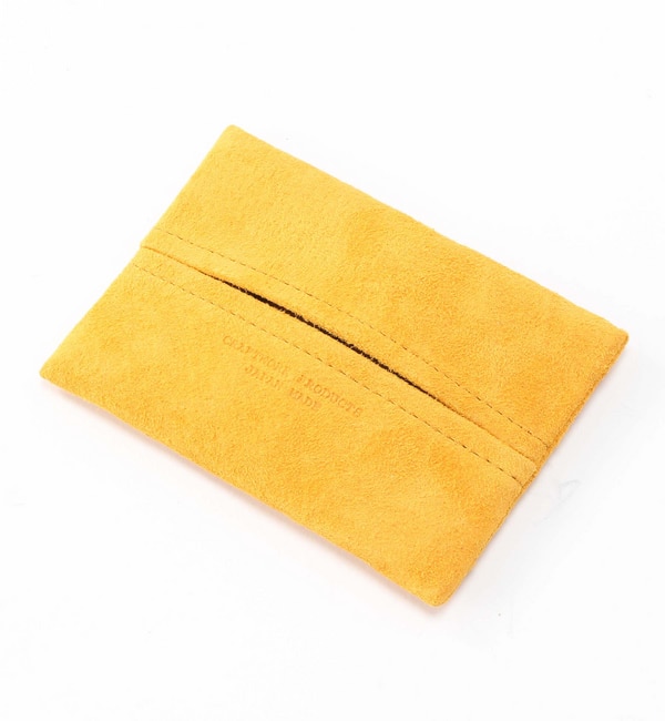 XG[h |PbgeBbVP[X CG[(SUEDE POCKET TISSUE CASE yellow)