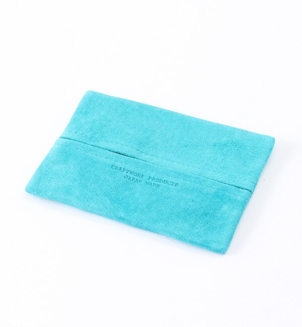 XG[h |PbgeBbVP[X ^[RCY(SUEDE POCKET TISSUE CASE turquoise)