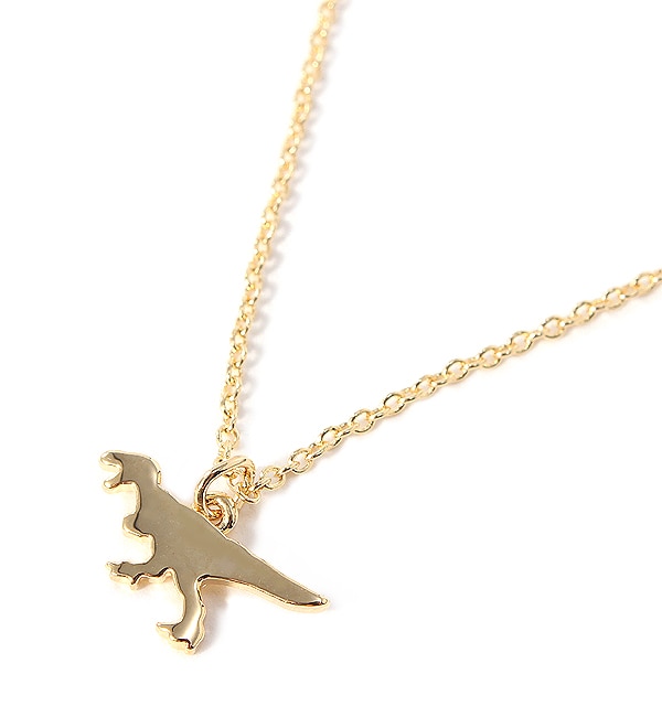 _Ci\[ lbNX eBmTEX S[h(DINOSAUR NECKLACE tyrannosaurus gold)