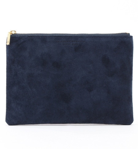 XG[h tbg|[` M lCr[/C(SUEDE FLAT POUCH M navy/wine)