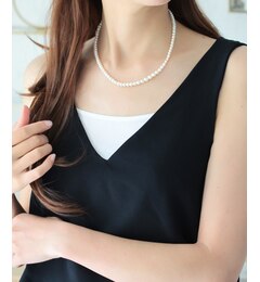 シンプル淡水パールネックレス