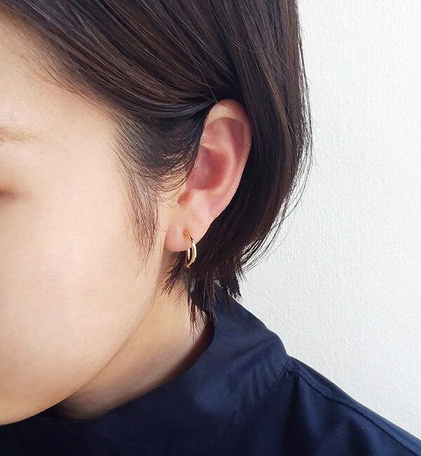chaines 天然石 マルチカスタム フープイヤリング