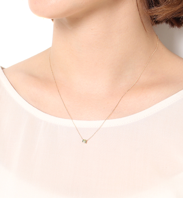 8月誕生石 ペリドット Facetペンダント 誕生石 ギフト Jupiter ジュピター の通販 アイルミネ