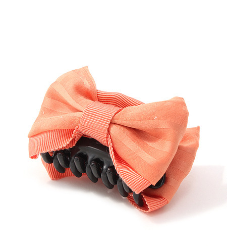 Printemps ribbonヘアクリップorange