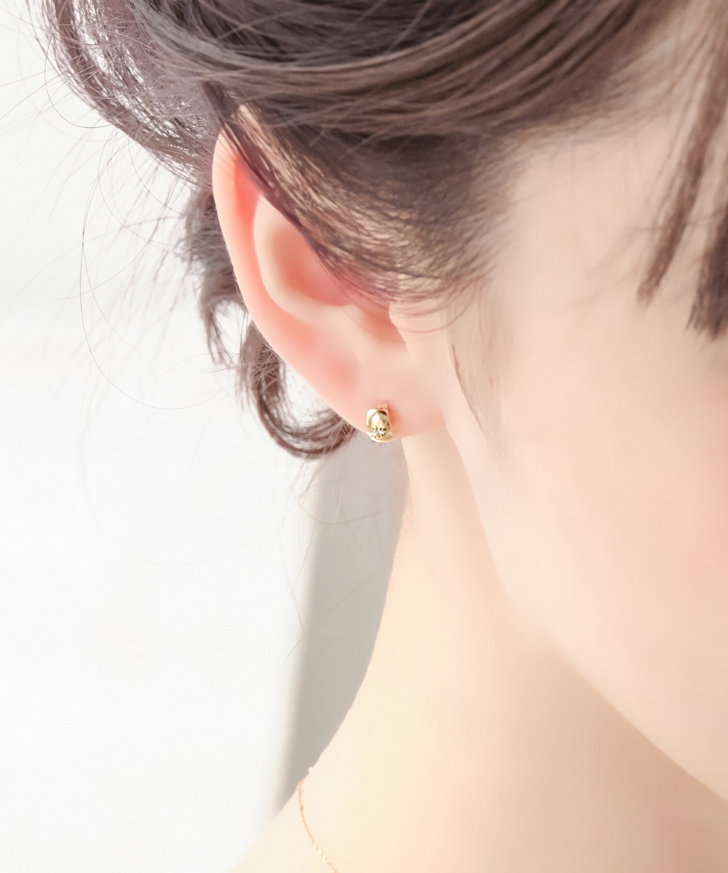 K10】ペンデュラムビジューピアス-