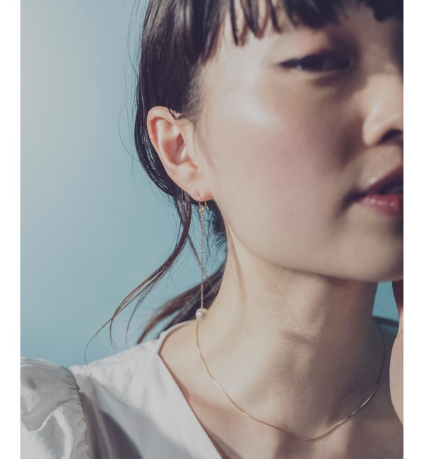 パール ロングチェーン ピアス|ete(エテ)の通販｜アイルミネ