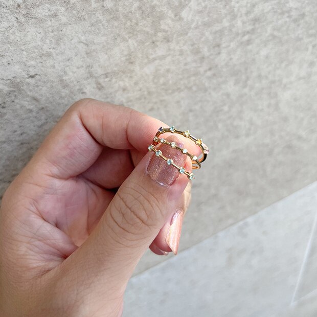 STAR JEWELRY girl AFTERGLOW RING 9号イエローゴールド9号