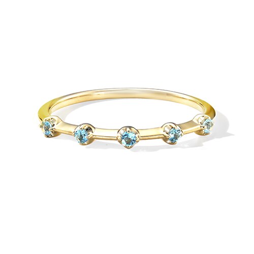 BLUE TOPAZ ETERNITY RING|STAR JEWELRY GIRL(スタージュエリーガール