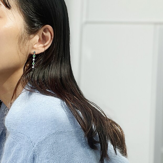 ENAMEL STAR PIERCED EARRING(片耳用)|STAR JEWELRY GIRL(スター