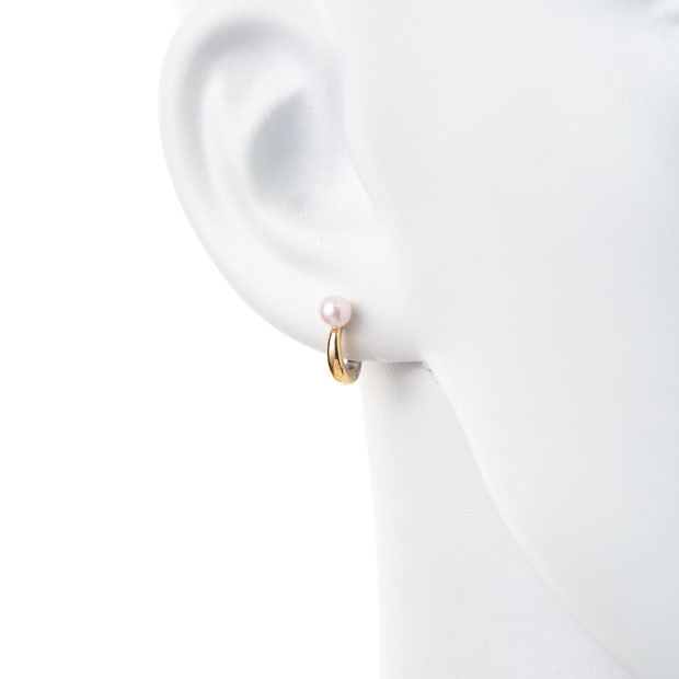 WHITE TOPAZ & PEARL CLIP EARRINGS|STAR JEWELRY(スタージュエリー)の