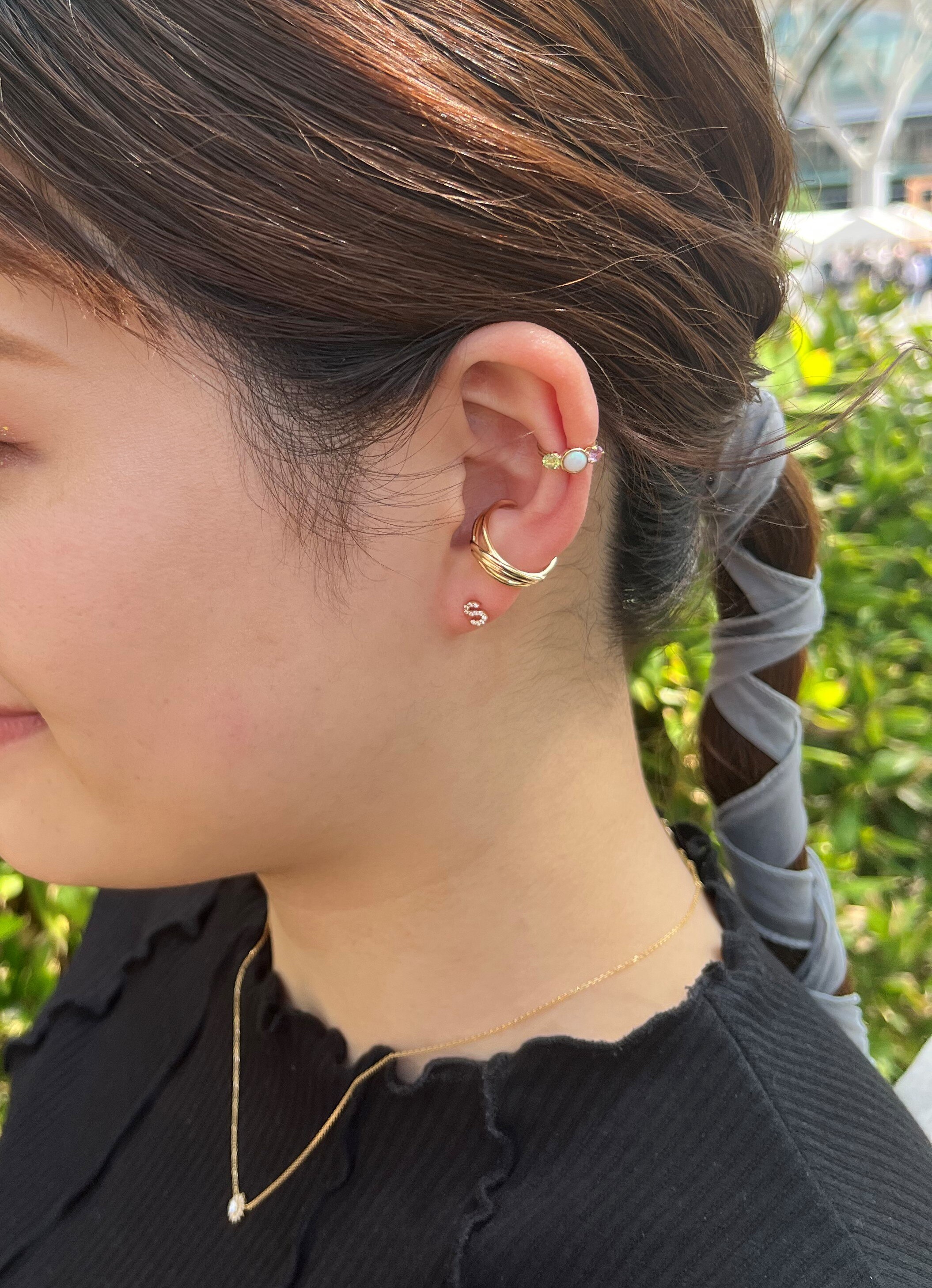 MULTI STONE EAR CUFF|STAR JEWELRY(スタージュエリー)の通販｜アイルミネ