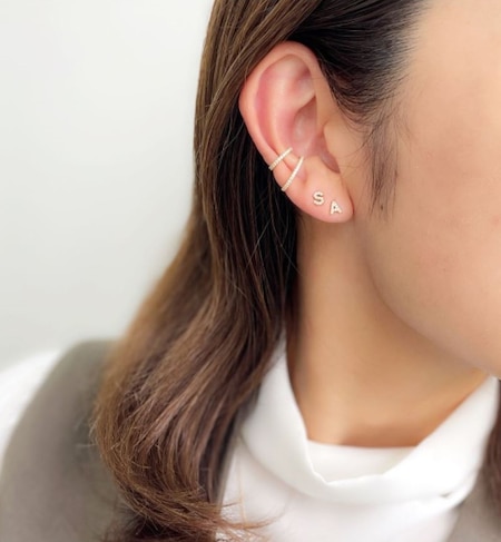 TINY STUDS INITIAL (S)|STAR JEWELRY(スタージュエリー)の通販