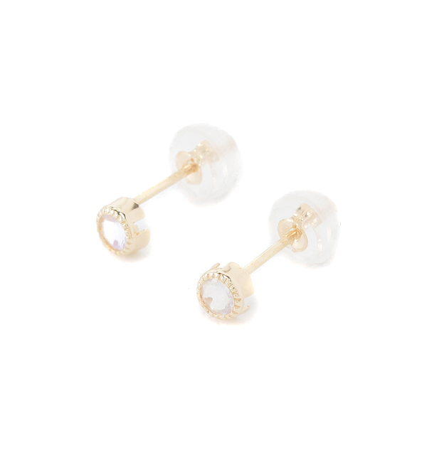 K10yg ロイヤルブルームーンストーン ピアス Cui Cui キュイキュイ の通販 アイルミネ