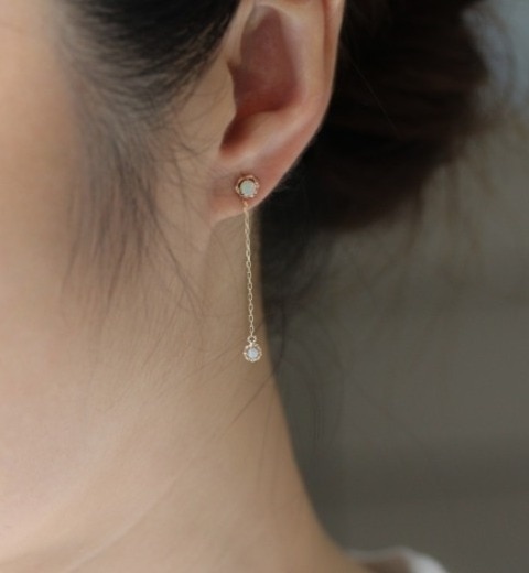 Opal 2way Pierce | K10YG|cui-cui(キュイキュイ)の通販｜アイルミネ