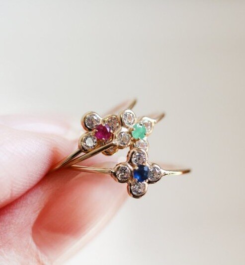 Flower Ring | K10YG 【L】|cui-cui(キュイキュイ)の通販｜アイルミネ