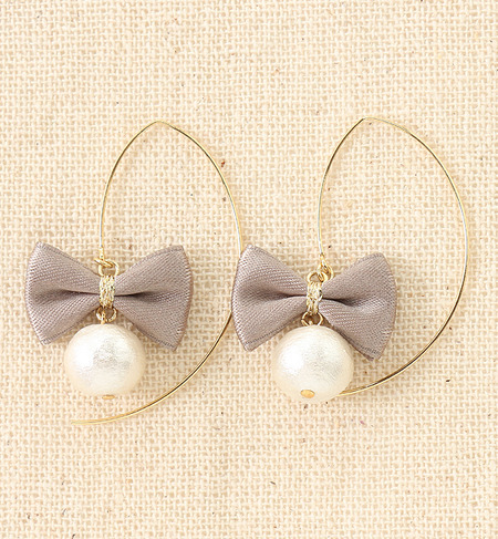 【ワームス/warmth】 Ribbon☆コットンパール pierce [送料無料]