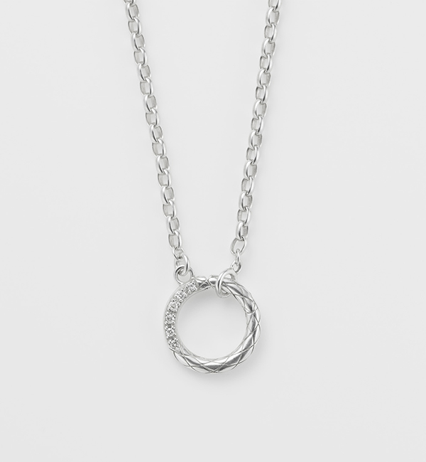 シルバーダイヤモンドネックレス|agete(アガット)の通販｜アイルミネ 