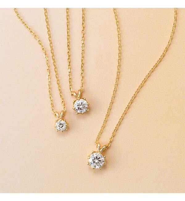 K18ダイヤモンドネックレス（0.15ct）|NOJESS(ノジェス)の通販｜アイルミネ