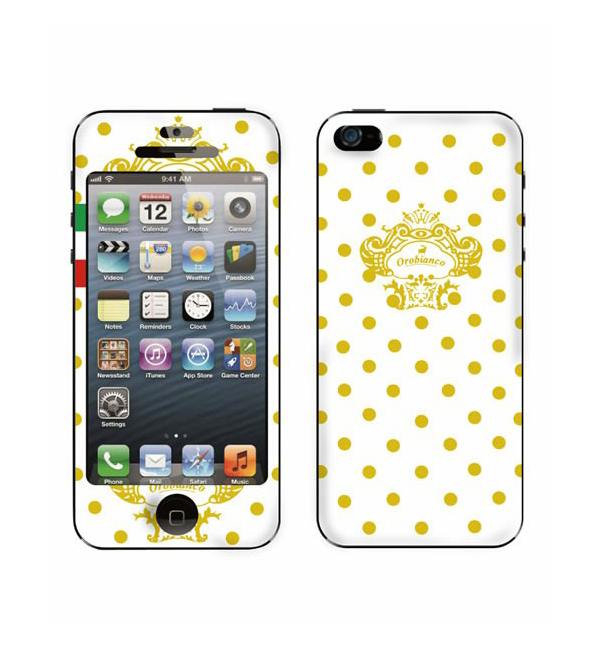 Orobianco（オロビアンコ）×Gizmobies(ギズモビーズ)【Dot GoldxWhite】(iPhone5/5s)