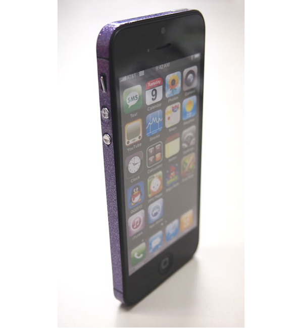 COLORCTORS（カラクターズ)【SIDE SKIN ＶＩＯＬＥＴ（ラメ）】(iPhone5/5s)