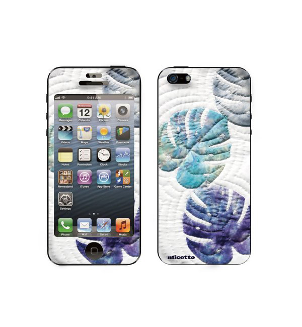 micotto(ミコット）×Gizmobies(ギズモビーズ)【Hawaiian Quilt of Monstera】(iPhone5/5s)