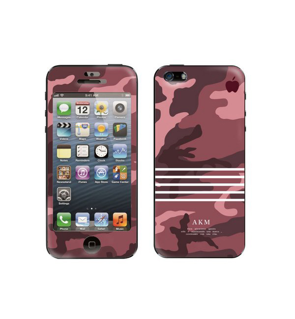 AKM(エーケーエム）×Gizmobies(ギズモビーズ)【burgundy camo border】(iPhone5/5s)