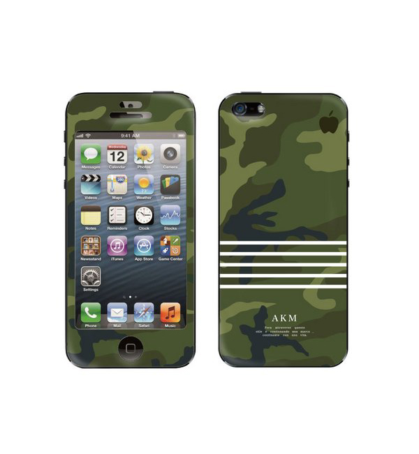 AKM(エーケーエム）×Gizmobies(ギズモビーズ)【green camo border】(iPhone5/5s)
