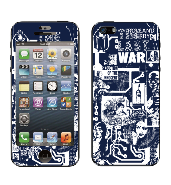 ROLLAND BERRY(ローランドベリー)×Gizmobies(ギズモビーズ)【BOX ART NAVY WHITE】(iPhone5/5s)