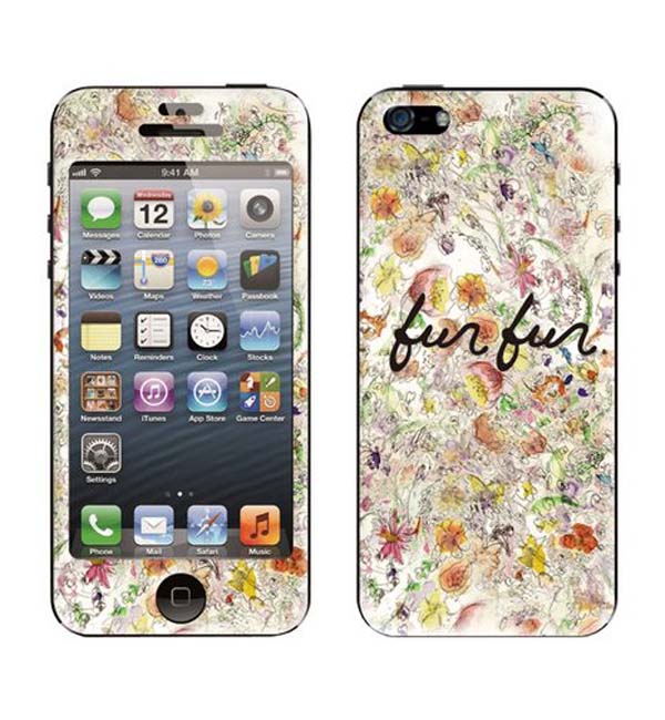fur fur(ファーファー)×Gizmobies(ギズモビーズ)【furfur drowning flower】(iPhone5/5ｓ)