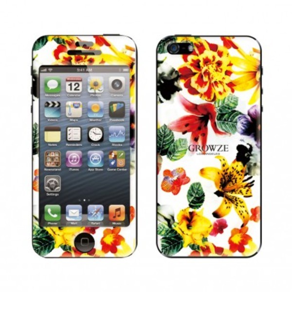 GROWZE(グローゼ）Tropical flower White for iPhone5