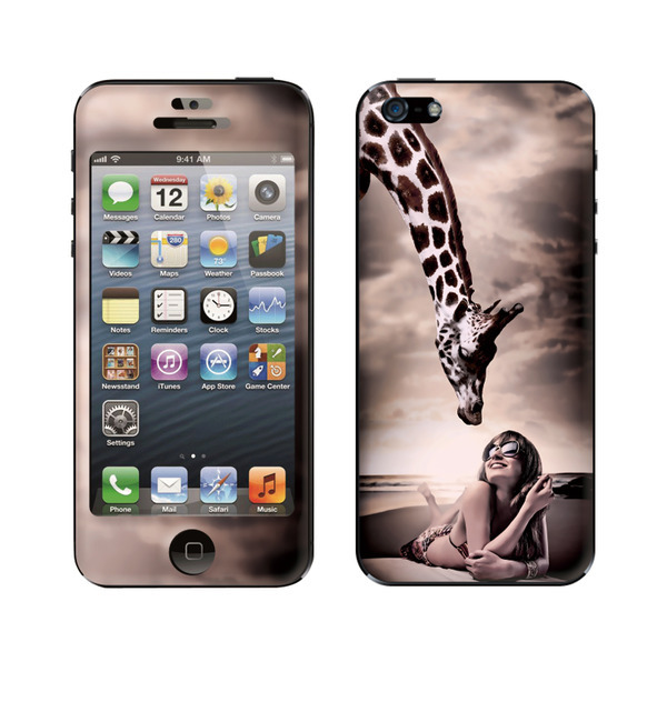 GIRAFFE osaka（ジラフオオサカ）× Gizmobies（ギズモビーズ） 【GIRAFFEGIRL SepiaBeach】 (iPhone5/5s)