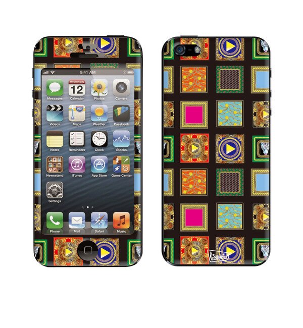 MILV(GACGuC)yLuxury Tile Blackz(iPhone5/5s)