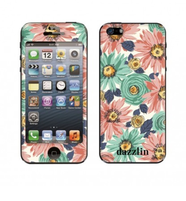 NYLON（ナイロン）×dazzlin(ダズリン)×Gizmobies(ギズモビーズ)【dazzlin flower patterns】(iPhone5/5s)