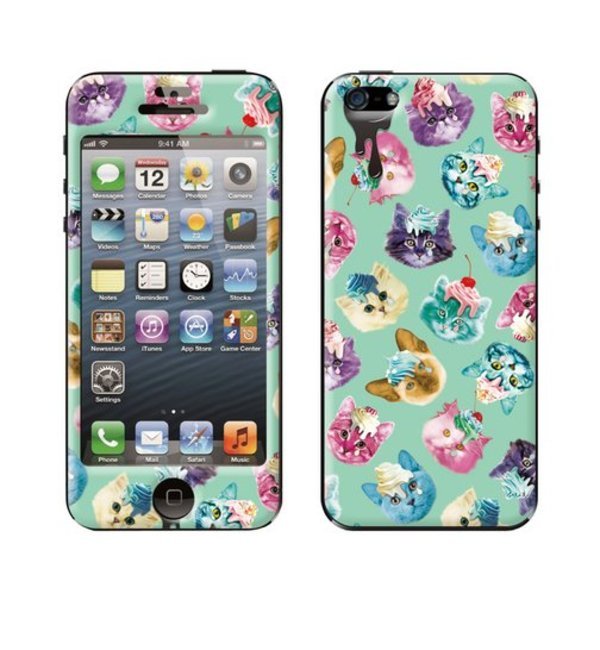 Nana-nana(ナナナナ) × Gizmobies（ギズモビーズ）【Crying the kitten / Mint】(iPhone5/5s)