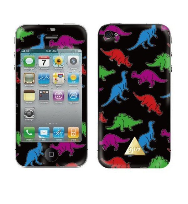 GIZA(ギザ)×Gizmobies（ギズモビーズ） 【DINOSAUR BLK】 (iPhone4/4S)