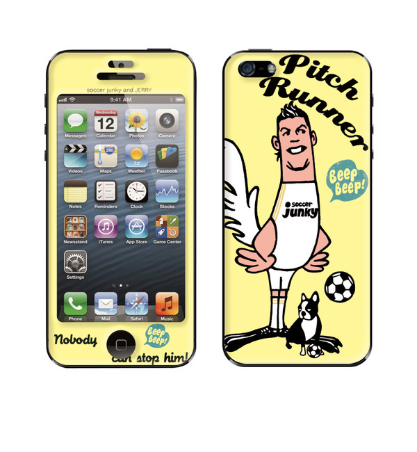 soccer junky(サッカージャンキー)×Gizmobies(ギズモビーズ)【Pitch Runner】 (iPhone5/5s)