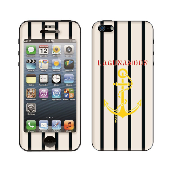 LagunaMoon(ラグナムーン)×Gizmobies(ギズモビーズ)【Anchor stripe】 (iPhone5/5s)