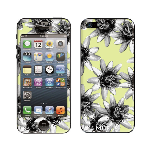 MURUA(ムルーア)×Gizmobies(ギズモビーズ)【Passion Flower LIME】 (iPhone5/5s)