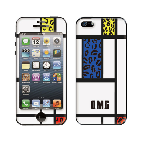 OMG(オーエムジー)×Gizmobies(ギズモビーズ)【LEOPARD MONDRIAN】(iPhone5/5s)