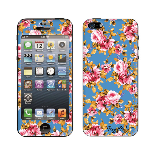 ROYAL PARTY(ロイヤルパーティー)×Gizmobies(ギズモビーズ)【BrightFlower BLUE】(iPhone5/5s)