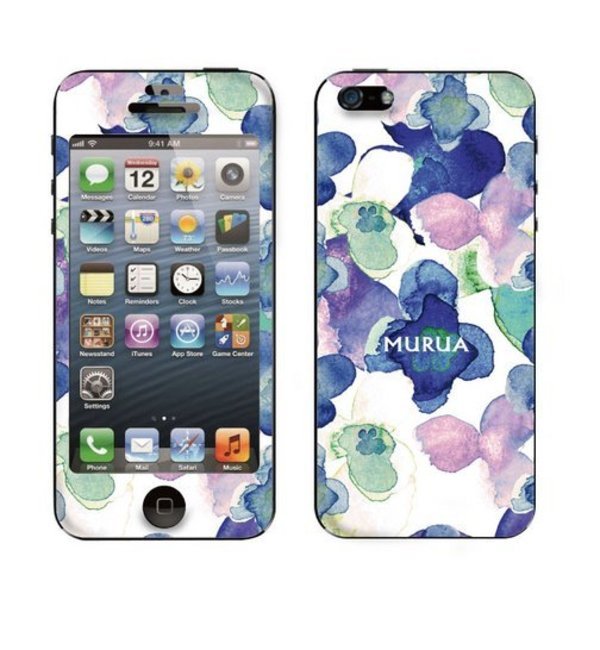 URUA（ムルーア）× Gizmobies（ギズモビーズ） 【WATER FLOWER WH 】 (iPhone5/5s)