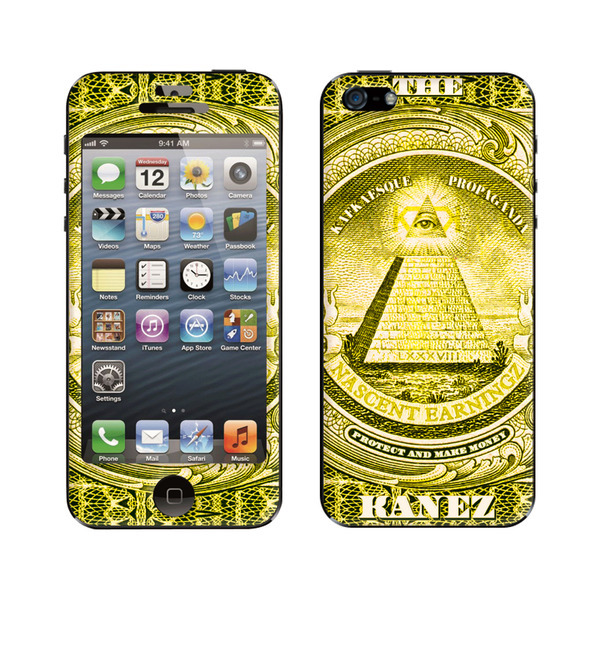 KaneZ（ケインズ）×Gizmobies（ギズモビーズ） 【KaneZ i gear Gold dollar】 (iPhone5/5s)