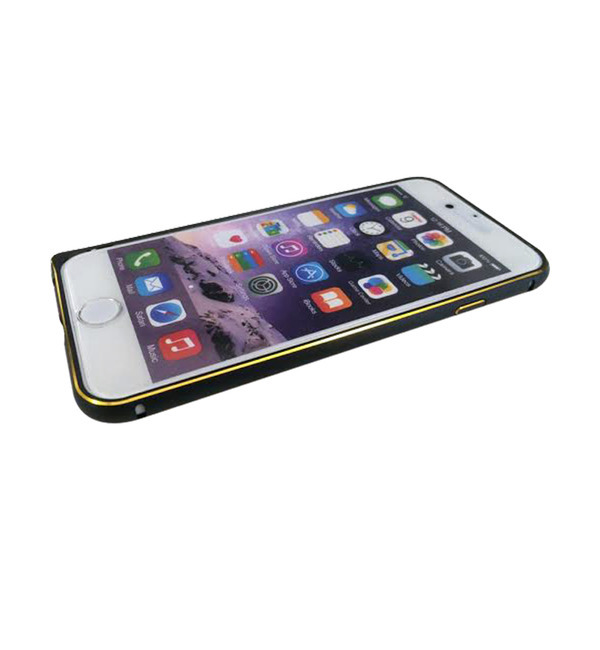 【アルミバンパー(2tone) BLACK/GOLD】(iPhone6専用バンパー)