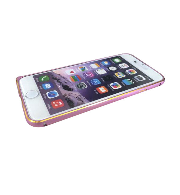 【アルミバンパー(2tone) PINK/GOLD】(iPhone6専用バンパー)