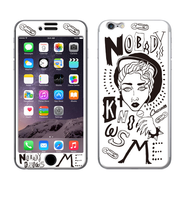 Chocomoo(チョコムー)×Gizmobies（ギズモビーズ） 【NOBADY KNOWS WH】(iPhone6)